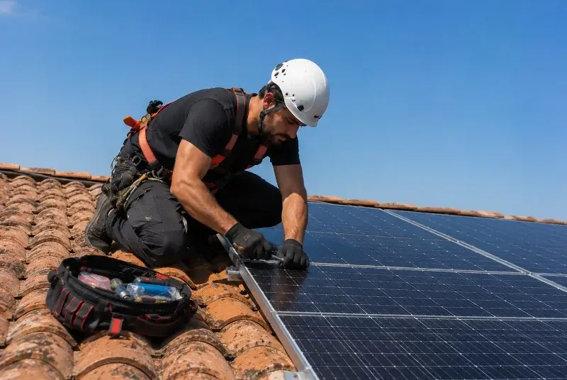 Maintenance et monitoring de panneaux solaires à Saint-Allouestre